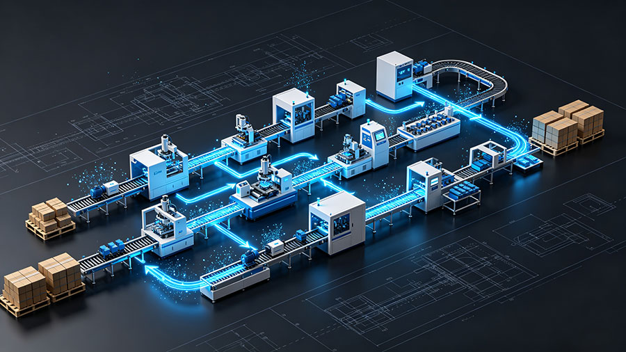 邢台县生产线工艺流程演示动画制作_工业自动化产线三维工艺仿真动画公司